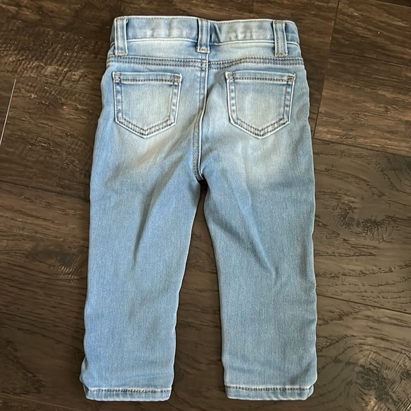 Cat & Jack unicorn blue jeans for baby girl 18 months - Picture 2 of 3